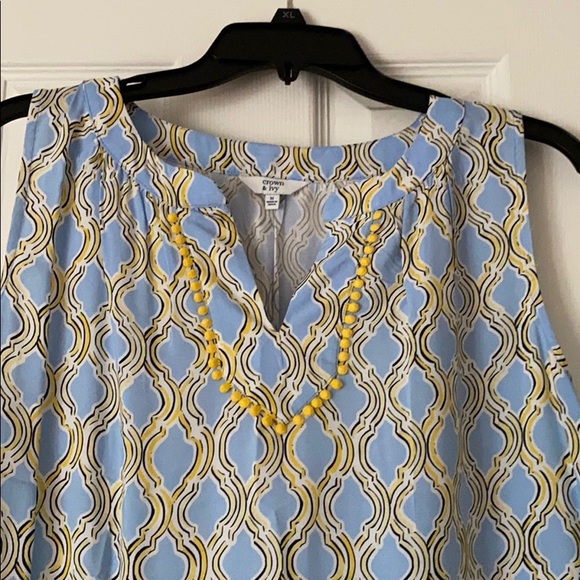 Blue and yellow dress - Picture 2 of 3